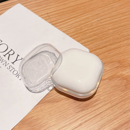 หูฟังไร้สายโปร่งใสเคสป้องกัน TPU ป้องกันการล่มสลายพร้อมตะขอสำหรับ Samsung Galaxy Buds Live
