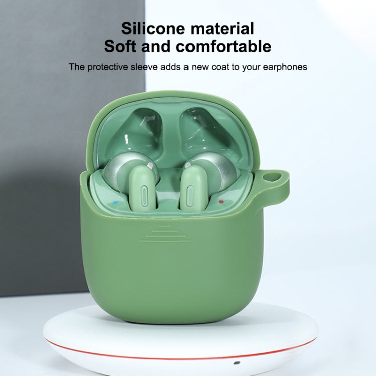หูฟังไร้สายซิลิโคนสีบริสุทธิ์ป้องกันการล่มสลายสำหรับ JBL TUNE 220TWS