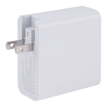 A3P 3A เอาต์พุตสูงสุด USB-C / Type-C + QC3.0 + Dual USB 4 พอร์ตที่ชาร์จสำหรับเดินทางบนผนัง, ปลั๊ก US, US Plug