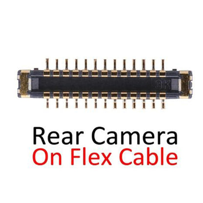 ขั้วต่อ FPC ของกล้องด้านหลังด้านหลังบนสายเคเบิลแบบยืดหยุ่นสำหรับ iPhone XS, For iPhone XS