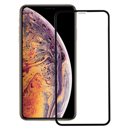 สำหรับ iPhone X และ XS 50 ชิ้นเต็มหน้าจอคาร์บอนไฟเบอร์ขอบนุ่มฟิล์มกระจกนิรภัย, For iPhone XS