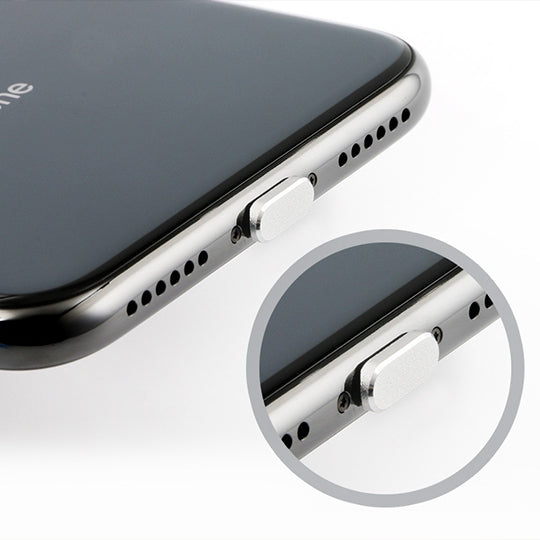 2 ชิ้นสากล 8 Pin ชาร์จพอร์ตโลหะปลั๊กป้องกันฝุ่นสำหรับ iPhone