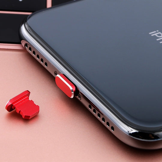 2 ชิ้นสากล 8 Pin ชาร์จพอร์ตโลหะปลั๊กป้องกันฝุ่นสำหรับ iPhone
