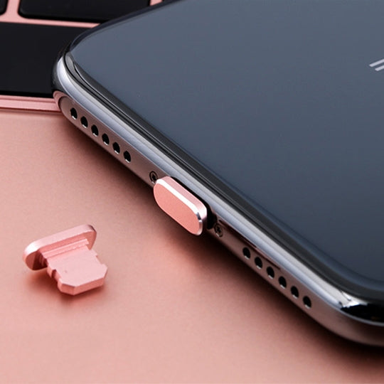2 ชิ้นสากล 8 Pin ชาร์จพอร์ตโลหะปลั๊กป้องกันฝุ่นสำหรับ iPhone