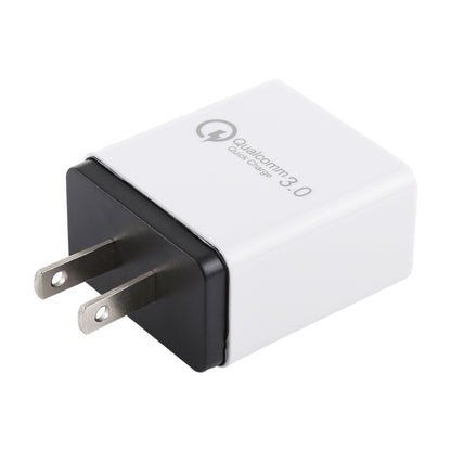 AR-QC-03 2.1A 3 พอร์ต USB ที่ชาร์จแบบชาร์จไฟแบบรวดเร็ว, ปลั๊ก US, AR-QC-03 US, AR-QC-03 US Plug Blue