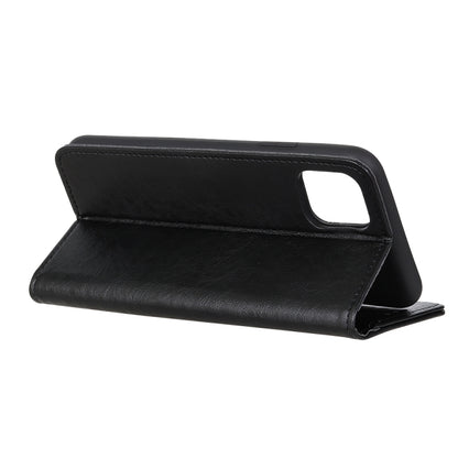 สำหรับ iPhone 11 Magnetic Crazy Horse Texture ซองหนังพลิกแนวนอนพร้อมตัวยึดและช่องเสียบการ์ดและกระเป๋าสตางค์, For XIR (2019)