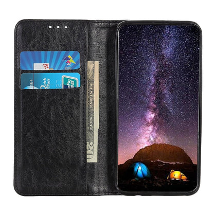 สำหรับ iPhone 11 Magnetic Crazy Horse Texture ซองหนังพลิกแนวนอนพร้อมตัวยึดและช่องเสียบการ์ดและกระเป๋าสตางค์, For XIR (2019)
