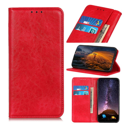 สำหรับ iPhone 11 Magnetic Crazy Horse Texture ซองหนังพลิกแนวนอนพร้อมตัวยึดและช่องเสียบการ์ดและกระเป๋าสตางค์, For XIR (2019)