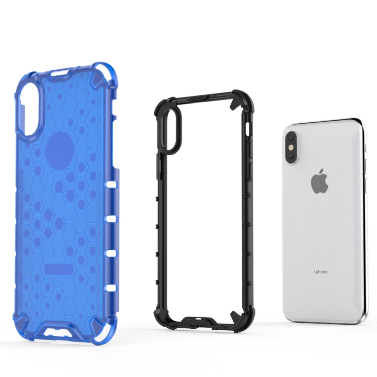 สำหรับ iPhone X / XS กันกระแทก Honeycomb PC + เคสป้องกัน TPU, For iPhone X / XS