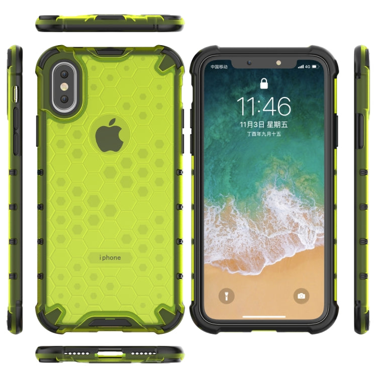 สำหรับ iPhone X / XS กันกระแทก Honeycomb PC + เคสป้องกัน TPU, For iPhone X / XS