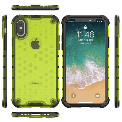 สำหรับ iPhone X / XS กันกระแทก Honeycomb PC + เคสป้องกัน TPU, For iPhone X / XS