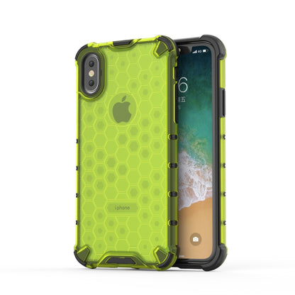 สำหรับ iPhone X / XS กันกระแทก Honeycomb PC + เคสป้องกัน TPU, For iPhone X / XS
