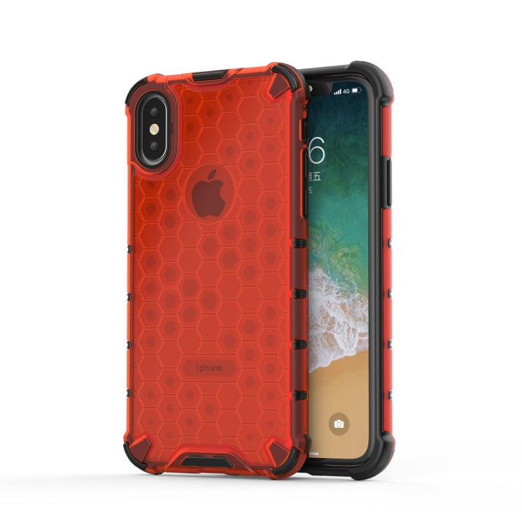 สำหรับ iPhone X / XS กันกระแทก Honeycomb PC + เคสป้องกัน TPU, For iPhone X / XS