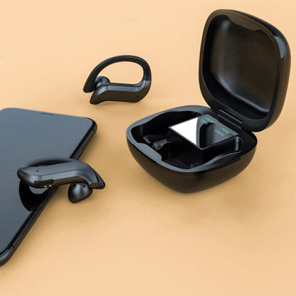 หูฟัง Bluetooth ติดหูไร้สาย 258 พร้อมกล่องชาร์จและจอแสดงผลดิจิตอล รองรับการโทรแบบสัมผัส & HD และระบบสั่งงานด้วยเสียง & NFC, MD03 Black, 258 White