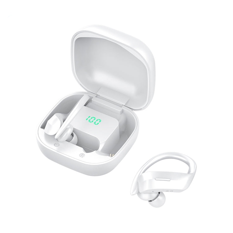 หูฟัง Bluetooth ติดหูไร้สาย 258 พร้อมกล่องชาร์จและจอแสดงผลดิจิตอล รองรับการโทรแบบสัมผัส & HD และระบบสั่งงานด้วยเสียง & NFC, MD03 Black, 258 White
