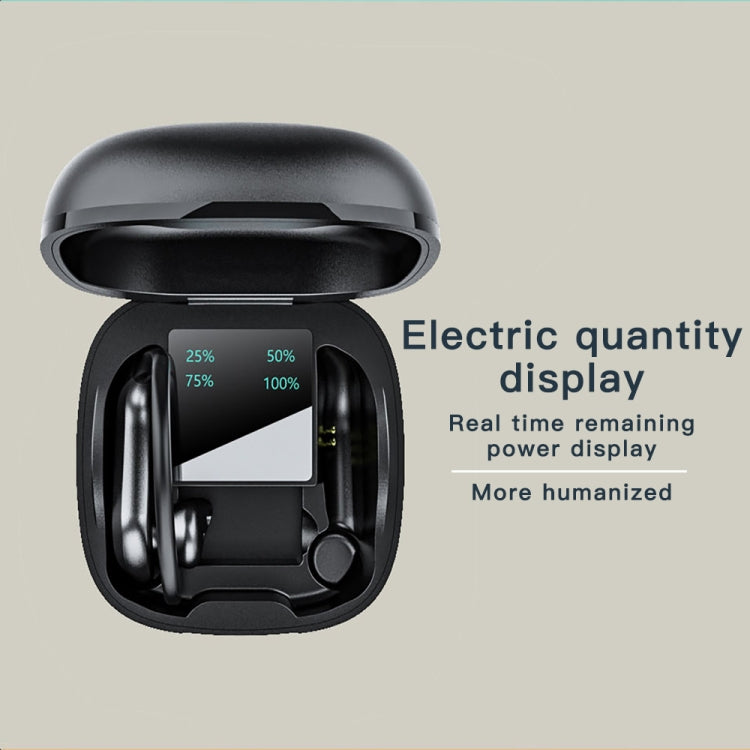 หูฟัง Bluetooth ติดหูไร้สาย 258 พร้อมกล่องชาร์จและจอแสดงผลดิจิตอล รองรับการโทรแบบสัมผัส & HD และระบบสั่งงานด้วยเสียง & NFC, MD03 Black, 258 White