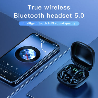 หูฟัง Bluetooth ติดหูไร้สาย 258 พร้อมกล่องชาร์จและจอแสดงผลดิจิตอล รองรับการโทรแบบสัมผัส & HD และระบบสั่งงานด้วยเสียง & NFC, MD03 Black, 258 White