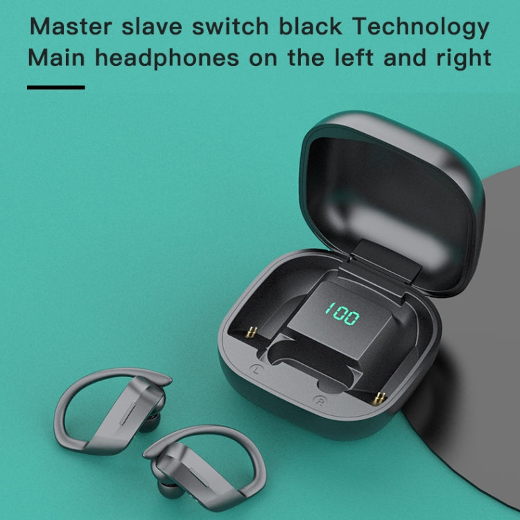 หูฟัง Bluetooth ติดหูไร้สาย 258 พร้อมกล่องชาร์จและจอแสดงผลดิจิตอล รองรับการโทรแบบสัมผัส & HD และระบบสั่งงานด้วยเสียง & NFC, MD03 Black, 258 White