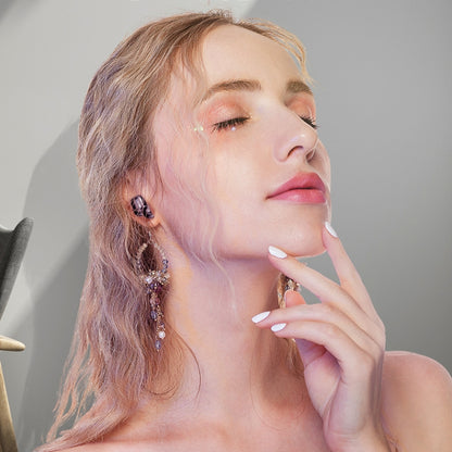 A9 TWS CVC8.0 และ DSP Dual Noise Cancelling หูฟัง Bluetooth พร้อมกล่องชาร์จแม่เหล็กและจอแสดงผลดิจิตอล LED รองรับ Touch & HD Call & Siri & Power Bank, A9