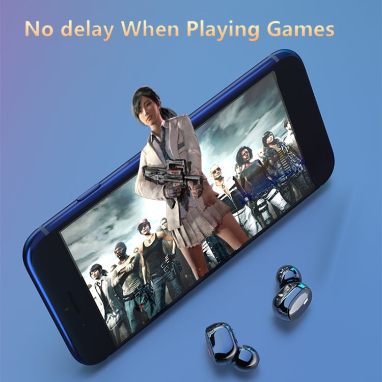 A9 TWS CVC8.0 และ DSP Dual Noise Cancelling หูฟัง Bluetooth พร้อมกล่องชาร์จแม่เหล็กและจอแสดงผลดิจิตอล LED รองรับ Touch & HD Call & Siri & Power Bank, A9