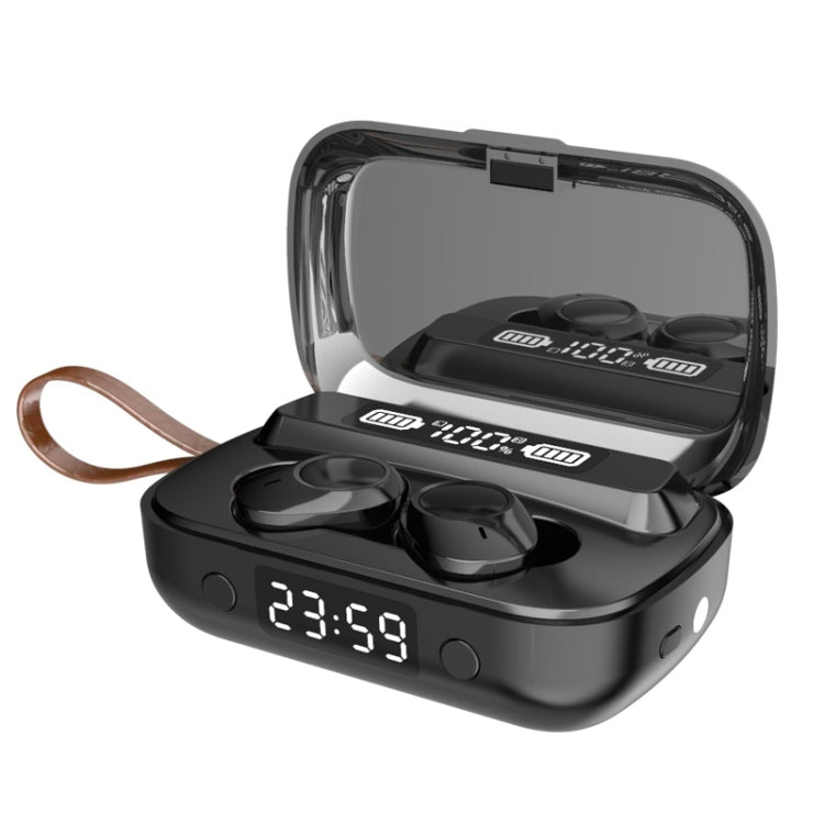 A13 TWS CVC8.0 และ DSP Dual Noise Cancelling หูฟัง Bluetooth แบบสัมผัสพร้อมกล่องชาร์จ, รองรับจอแสดงผลดิจิตอล LED และนาฬิกาและไฟฉายและการโทรแบบ HD และ Siri และ Power Bank, A13