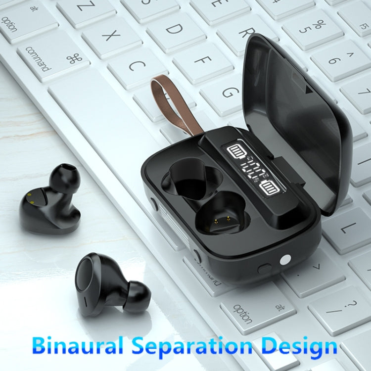 A13 TWS CVC8.0 และ DSP Dual Noise Cancelling หูฟัง Bluetooth แบบสัมผัสพร้อมกล่องชาร์จ, รองรับจอแสดงผลดิจิตอล LED และนาฬิกาและไฟฉายและการโทรแบบ HD และ Siri และ Power Bank, A13