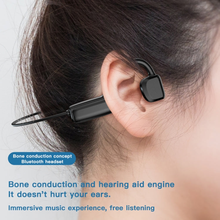 G1 Bluetooth 5.0 หูฟังการนำกระดูกแบบสปอร์ตติดหู, G1(Black)