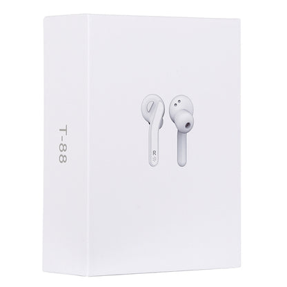 T-88 TWS Bluetooth V5.0 หูฟังสเตอริโอไร้สายพร้อมกล่องชาร์จแม่เหล็ก