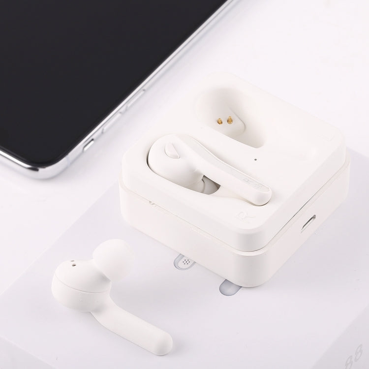 T-88 TWS Bluetooth V5.0 หูฟังสเตอริโอไร้สายพร้อมกล่องชาร์จแม่เหล็ก