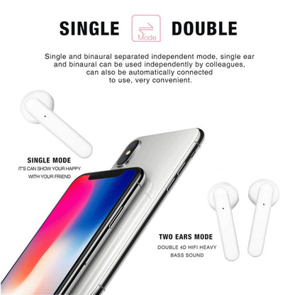 X26 TWS Bluetooth 5.0 หูฟังบลูทูธระบบสัมผัสไร้สายพร้อมกล่องชาร์จแม่เหล็กรองรับระบบสั่งงานด้วยเสียงและการโทร, Pink, Blue, White