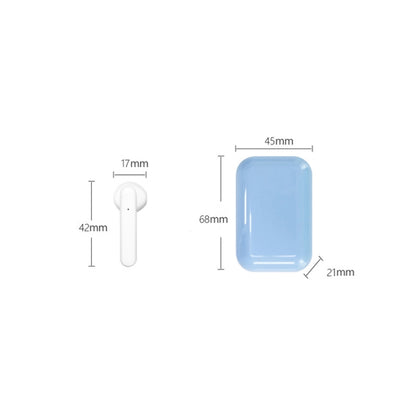 X26 TWS Bluetooth 5.0 หูฟังบลูทูธระบบสัมผัสไร้สายพร้อมกล่องชาร์จแม่เหล็กรองรับระบบสั่งงานด้วยเสียงและการโทร, Pink, Blue, White