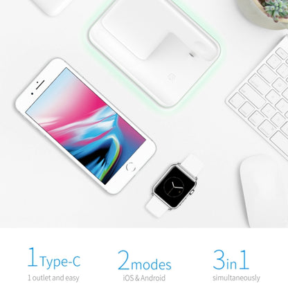 Z5 QI เครื่องชาร์จแม่เหล็กแนวตั้งแบบไร้สายสำหรับโทรศัพท์มือถือและนาฬิกา Apple และ AirPods / Xiaomi Redmi AirDots พร้อมไฟวงแหวนสัมผัส, Z5