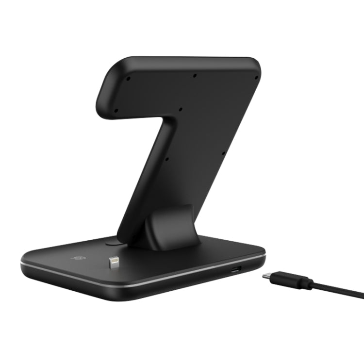 Z5 QI เครื่องชาร์จแม่เหล็กแนวตั้งแบบไร้สายสำหรับโทรศัพท์มือถือและนาฬิกา Apple และ AirPods / Xiaomi Redmi AirDots พร้อมไฟวงแหวนสัมผัส, Z5