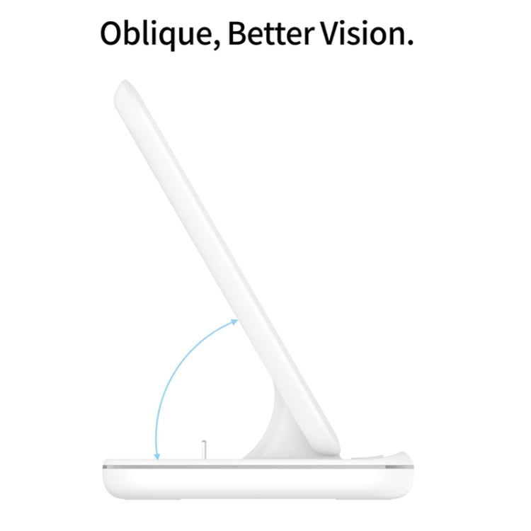 Z5 QI เครื่องชาร์จแม่เหล็กแนวตั้งแบบไร้สายสำหรับโทรศัพท์มือถือและนาฬิกา Apple และ AirPods / Xiaomi Redmi AirDots พร้อมไฟวงแหวนสัมผัส, Z5