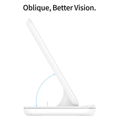 Z5 QI เครื่องชาร์จแม่เหล็กแนวตั้งแบบไร้สายสำหรับโทรศัพท์มือถือและนาฬิกา Apple และ AirPods / Xiaomi Redmi AirDots พร้อมไฟวงแหวนสัมผัส, Z5