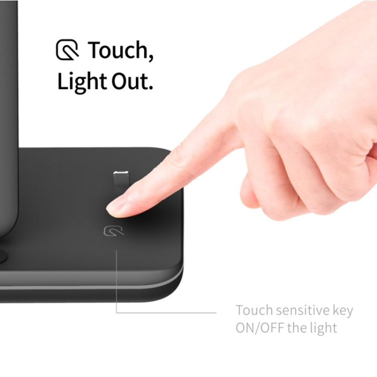Z5 QI เครื่องชาร์จแม่เหล็กแนวตั้งแบบไร้สายสำหรับโทรศัพท์มือถือและนาฬิกา Apple และ AirPods / Xiaomi Redmi AirDots พร้อมไฟวงแหวนสัมผัส, Z5