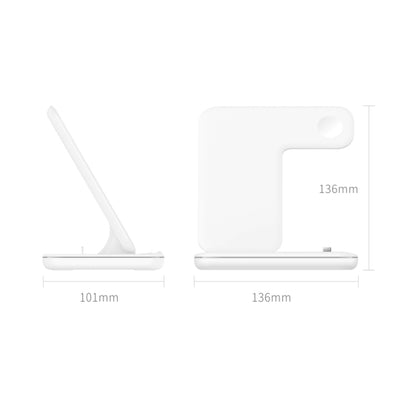 Z5 QI เครื่องชาร์จแม่เหล็กแนวตั้งแบบไร้สายสำหรับโทรศัพท์มือถือและนาฬิกา Apple และ AirPods / Xiaomi Redmi AirDots พร้อมไฟวงแหวนสัมผัส, Z5