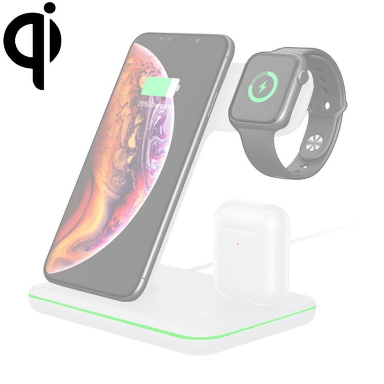 Z5 QI เครื่องชาร์จแม่เหล็กแนวตั้งแบบไร้สายสำหรับโทรศัพท์มือถือและนาฬิกา Apple และ AirPods / Xiaomi Redmi AirDots พร้อมไฟวงแหวนสัมผัส, Z5