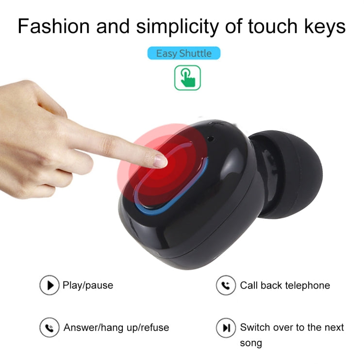 TI8S TWS หูฟังสเตอริโอไร้สาย Bluetooth 5.0 พราวพร้อมเคสชาร์จ