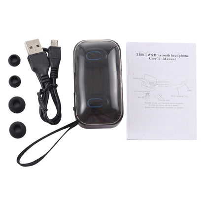 TI8S TWS หูฟังสเตอริโอไร้สาย Bluetooth 5.0 พราวพร้อมเคสชาร์จ