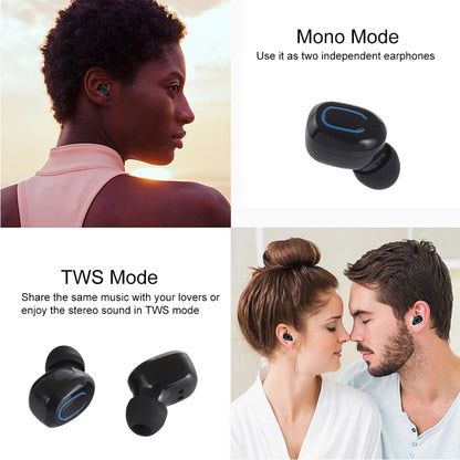 TI8S TWS หูฟังสเตอริโอไร้สาย Bluetooth 5.0 พราวพร้อมเคสชาร์จ