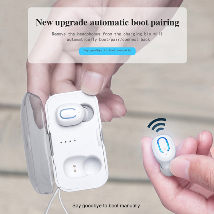 TI8S TWS หูฟังสเตอริโอไร้สาย Bluetooth 5.0 พราวพร้อมเคสชาร์จ
