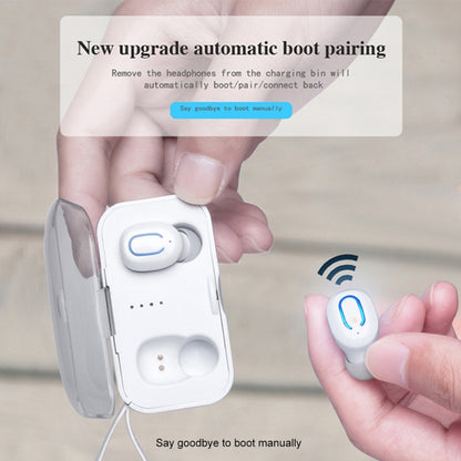 TI8S TWS หูฟังสเตอริโอไร้สาย Bluetooth 5.0 พราวพร้อมเคสชาร์จ
