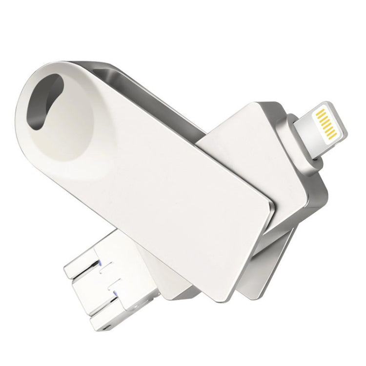 S29 3 in 1 128GB Micro USB + USB + 8 พินอินเทอร์เฟซ Metal Twister Flash Disk, 128GB