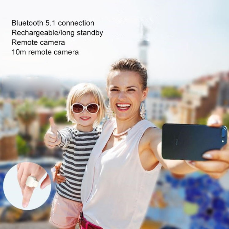 EPSK-010 Bluetooth 5.1 ตัวควบคุมกล้องโทรศัพท์วงแหวนควบคุมระยะไกลเซลฟี่