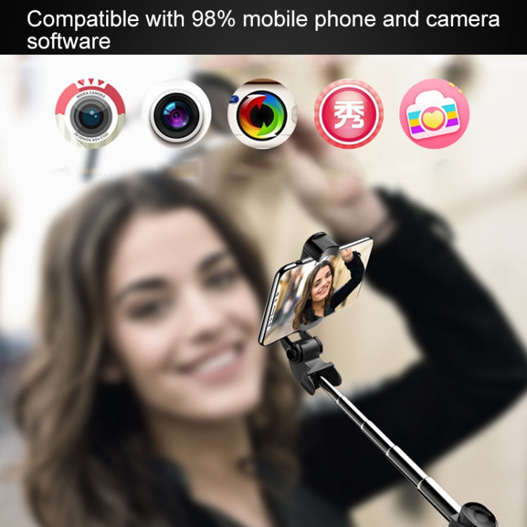 XT-09 มัลติฟังก์ชั่นถ่ายทอดสดมือถือ Bluetooth Self-timer Pole ขาตั้งกล้อง