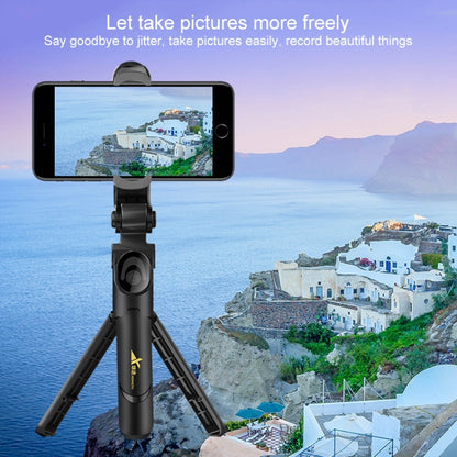 XT-09 มัลติฟังก์ชั่นถ่ายทอดสดมือถือ Bluetooth Self-timer Pole ขาตั้งกล้อง