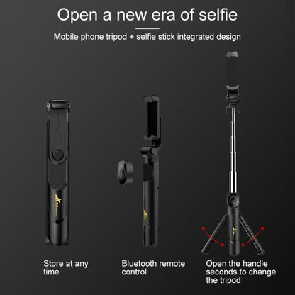 XT-09 มัลติฟังก์ชั่นถ่ายทอดสดมือถือ Bluetooth Self-timer Pole ขาตั้งกล้อง