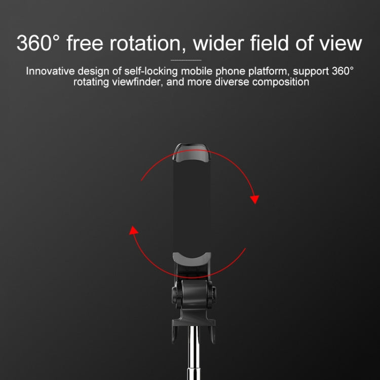 XT-09 มัลติฟังก์ชั่นถ่ายทอดสดมือถือ Bluetooth Self-timer Pole ขาตั้งกล้อง