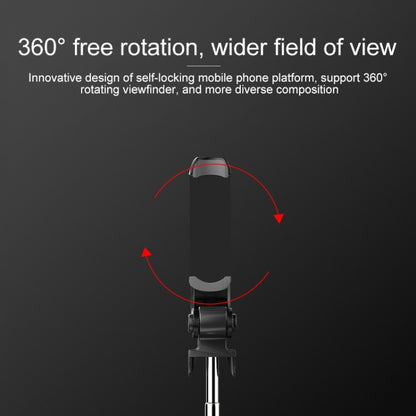 XT-09 มัลติฟังก์ชั่นถ่ายทอดสดมือถือ Bluetooth Self-timer Pole ขาตั้งกล้อง